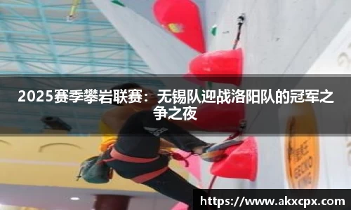 2025赛季攀岩联赛：无锡队迎战洛阳队的冠军之争之夜